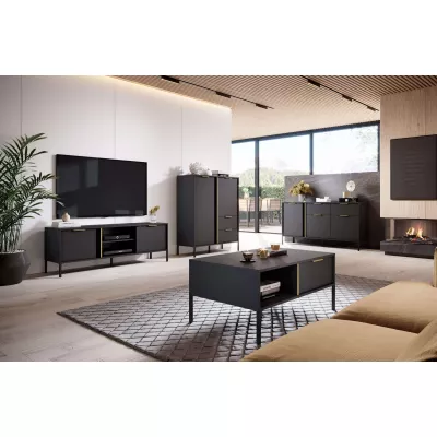 TV stolík 153 cm HARTSELE - antracitový