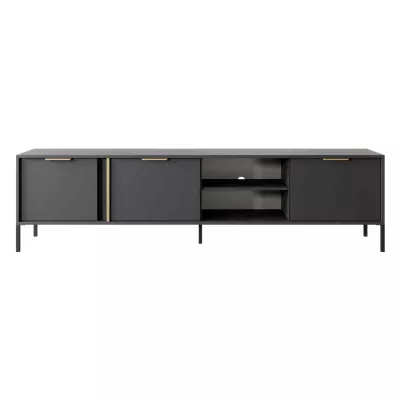 Široký TV stolík 203 cm HARTSELE - antracitový