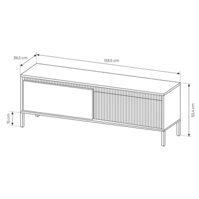 TV stolík 153 cm MOULTON - béžový