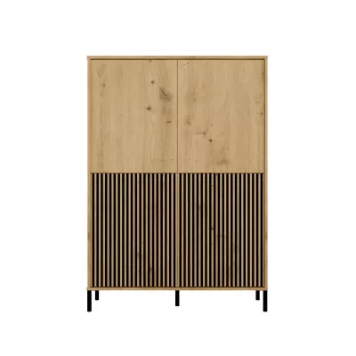 Štvordverová policová skriňa 104 cm ELBA - dub artisan