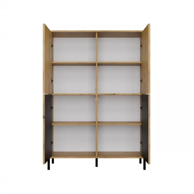 Štvordverová policová skriňa 104 cm ELBA - dub artisan