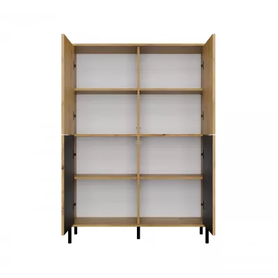 Štvordverová policová skriňa 104 cm ELBA - dub artisan