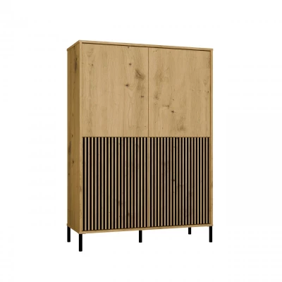 Štvordverová policová skriňa 104 cm ELBA - dub artisan