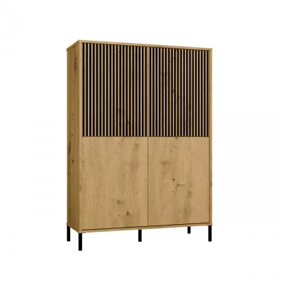 Štvordverová policová skriňa 104 cm ELBA - dub artisan
