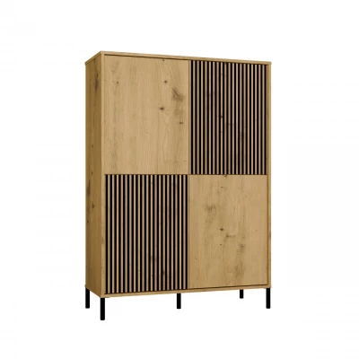 Štvordverová policová skriňa 104 cm ELBA - dub artisan
