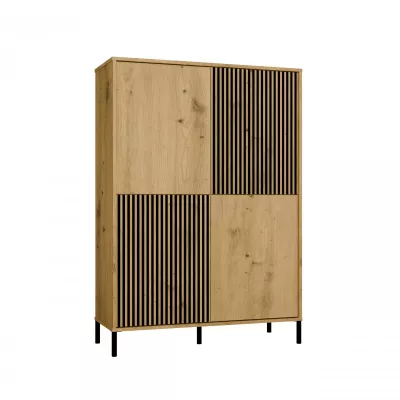 Štvordverová policová skriňa 104 cm ELBA - dub artisan