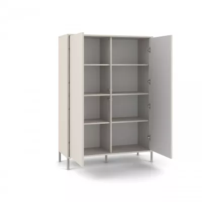 Vysoká policová skriňa 104 cm ELBA - kašmír