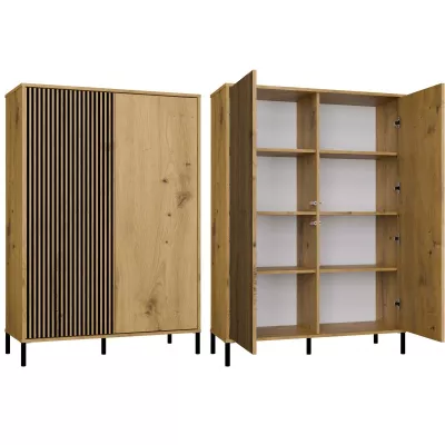 Vysoká policová skriňa 104 cm ELBA - dub artisan