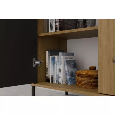 Vysoká policová skriňa 104 cm ELBA - dub artisan