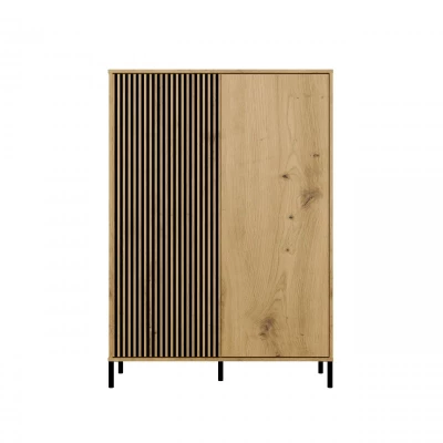 Vysoká policová skriňa 104 cm ELBA - dub artisan
