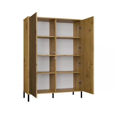 Vysoká policová skriňa 104 cm ELBA - dub artisan