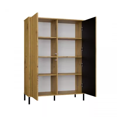 Vysoká policová skriňa 104 cm ELBA - dub artisan