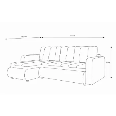 Rozkladacia sedačka s úložným priestorom SANILA - biela ekokoža / antracitová