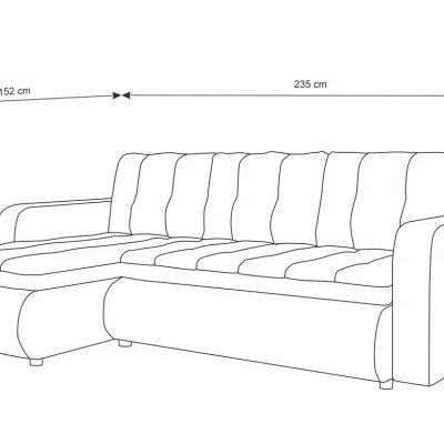 Rozkladacia sedačka s úložným priestorom SANILA - hnedá ekokoža / béžová