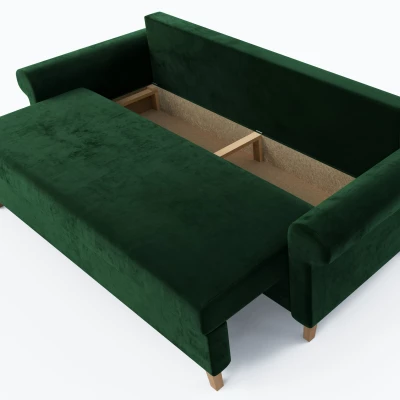 Trojmiestna rozkladacia pohovka NAFETA - zelená