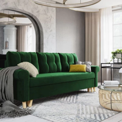 Trojmiestna rozkladacia pohovka NAFETA - zelená