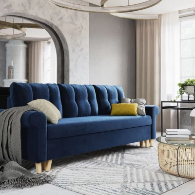 Trojmiestna rozkladacia pohovka NAFETA - modrá