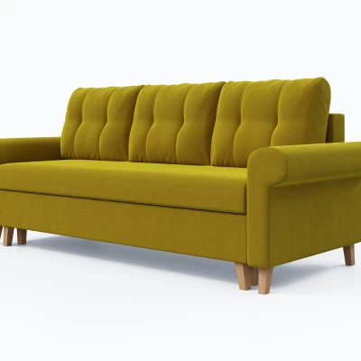 Trojmiestna rozkladacia pohovka NAFETA - žltá