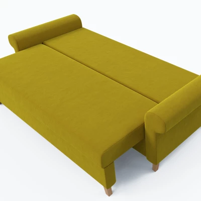 Trojmiestna rozkladacia pohovka NAFETA - žltá