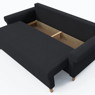 Trojmiestna rozkladacia pohovka NAFETA - grafitová 2