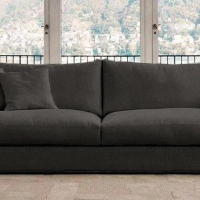 Rozkladacia dvojmiestna pohovka MAKLESA - grafitová