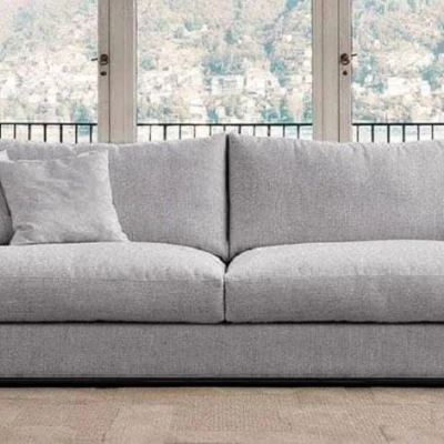 Rozkladacia dvojmiestna pohovka MAKLESA - šedá