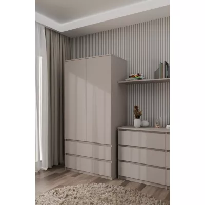 Šatníková skriňa do predsiene 90 cm TAAVI - šedá