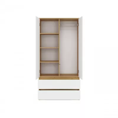Šatníková skriňa do predsiene 90 cm TAAVI - dub artisan / biela