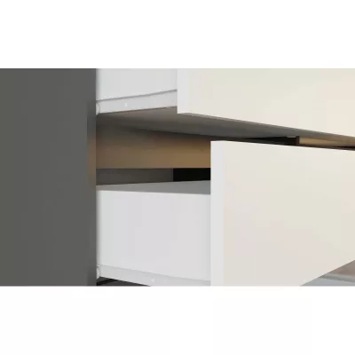 Šatníková skriňa do predsiene 90 cm TAAVI - antracitová / biela