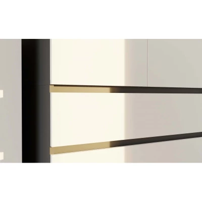 Šatníková skriňa do predsiene 90 cm TAAVI - antracitová / biela