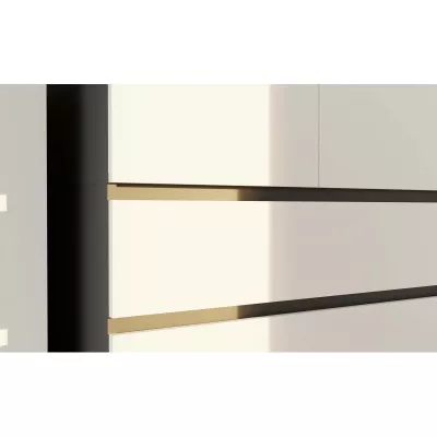 Šatníková skriňa do predsiene 90 cm TAAVI - antracitová / biela