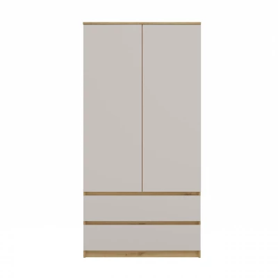 Šatníková skriňa do predsiene 90 cm TAAVI - dub artisan / kašmír