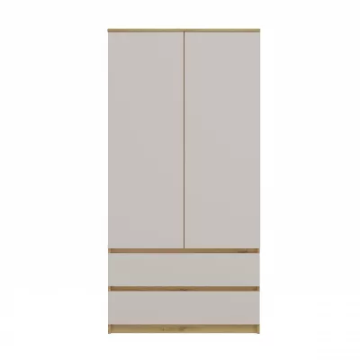 Šatníková skriňa do predsiene 90 cm TAAVI - dub artisan / kašmír