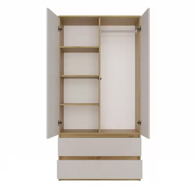 Šatníková skriňa do predsiene 90 cm TAAVI - dub artisan / kašmír