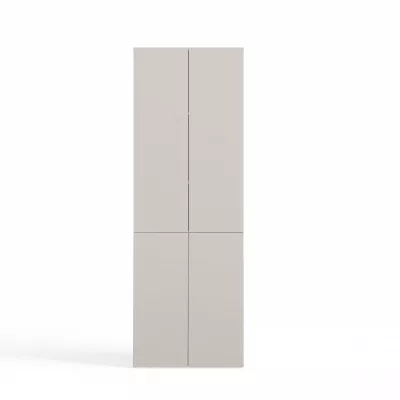 Kúpeľňová skrinka 60 cm s košom na bielizeň ATSO 5 - kašmír
