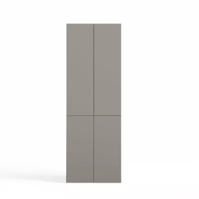 Kúpeľňová skrinka 60 cm s košom na bielizeň ATSO 5 - šedá