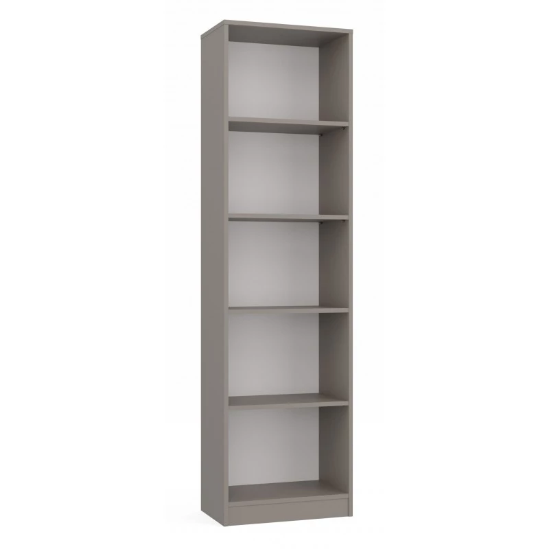 Úzka knižnica RAUNO - 50 cm, šedá