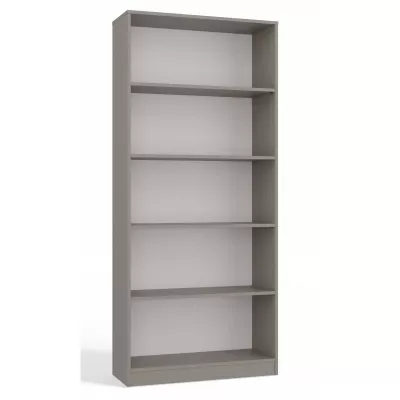 Úzka knižnica RAUNO - 80 cm, šedá