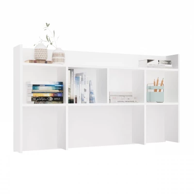 Nadstavba na písací stôl 130 cm CULLMAN - biela