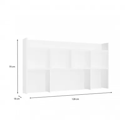 Nadstavba na písací stôl 130 cm CULLMAN - biela