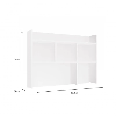 Nadstavba na písací stôl 100 cm CULLMAN - biela