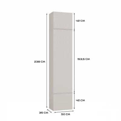 Skriňa do predsiene 50 cm OPELIKA - kašmír