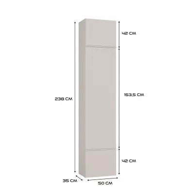Skriňa do predsiene 50 cm OPELIKA - kašmír