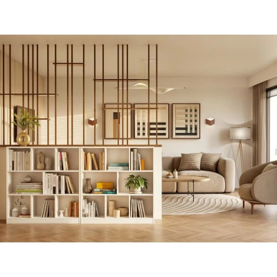 Policový regál 60x140 cm AIVO - biely
