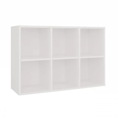 Policový diel 90x60 cm RAINIS 5 - biely