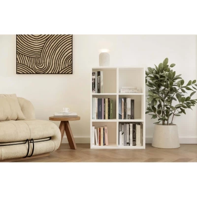 Policový diel 90x60 cm RAINIS 5 - biely