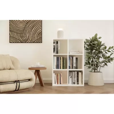 Policový diel 90x60 cm RAINIS 5 - biely