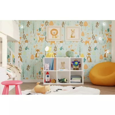 Policový diel 90x60 cm RAINIS 5 - biely
