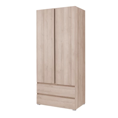Šatníková skriňa so šuplíkmi 92 cm LIONU - dub sonoma