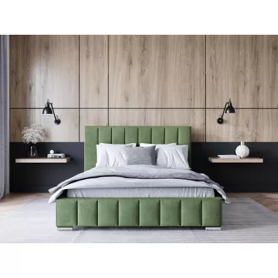 Čalúnená posteľ 200x200 MANUELA - zelená